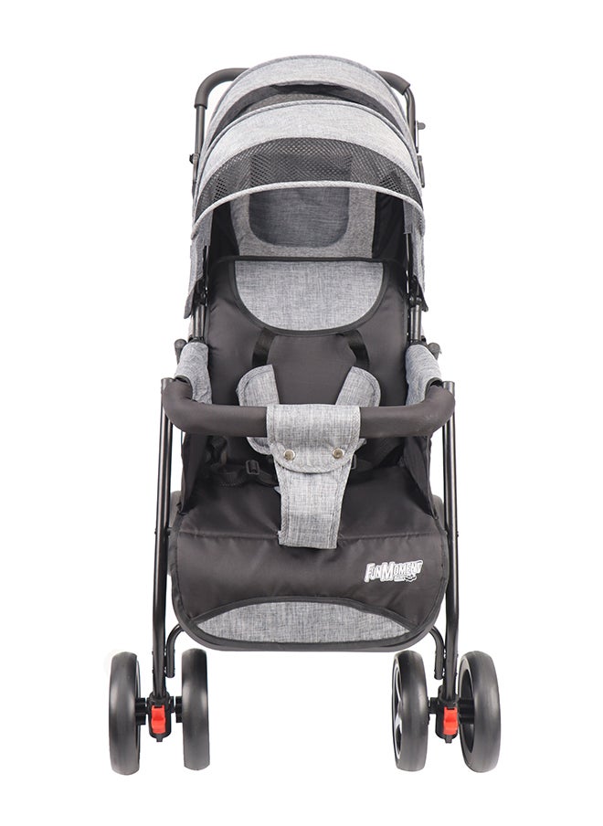 FUN MOMENT - Foldable Two Seat Stroller - Image 1