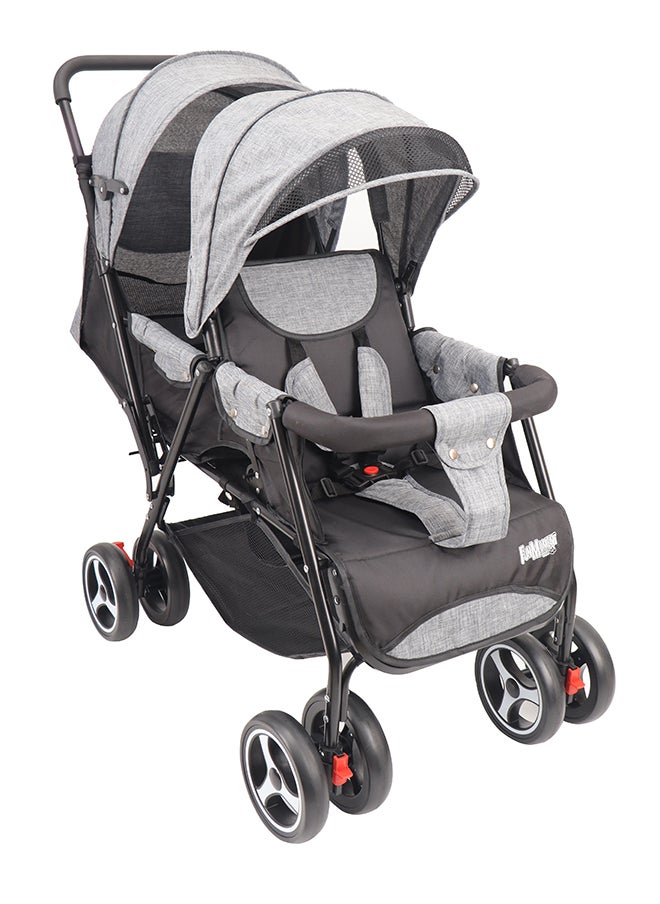 FUN MOMENT - Foldable Two Seat Stroller - Image 1