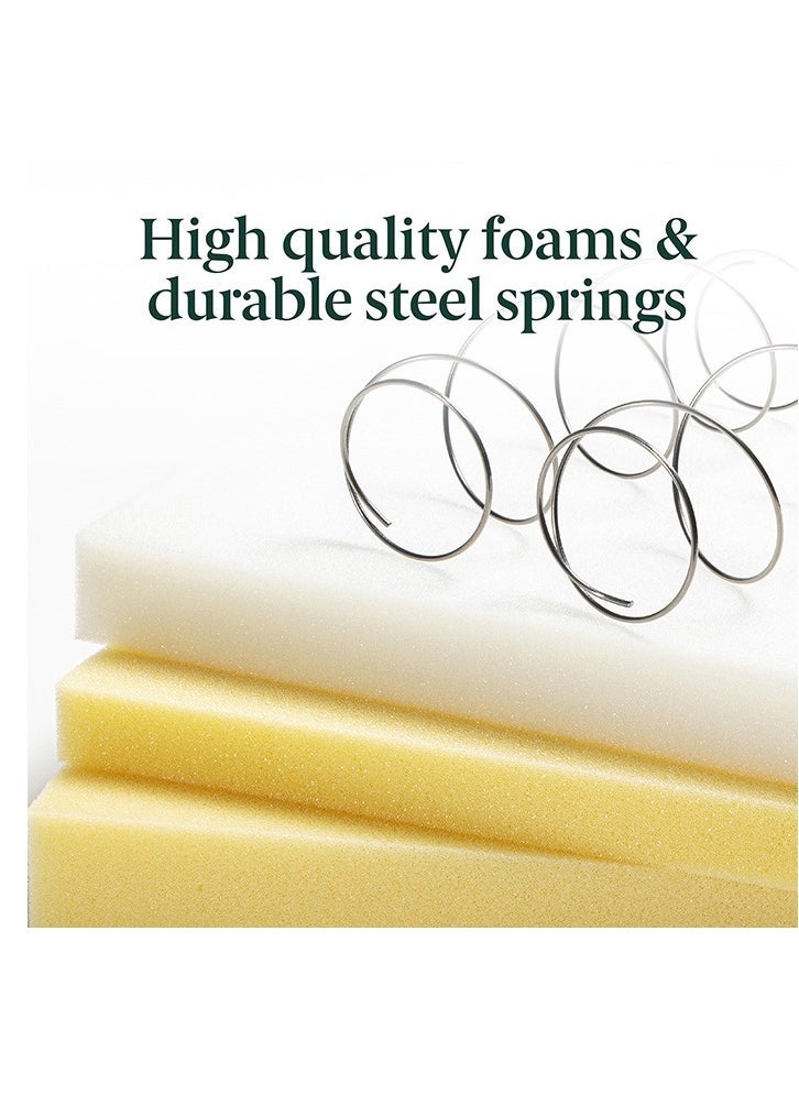 Zinus Foam and Spring Hybrid Mattress, King (US Spec), Fiberglass Free, Medium Firmness, Durable Support, Certified Safe Foams & Fabric, Mattress in A Box (193.0 X 203.2 X 25.4 CM) - Image 5