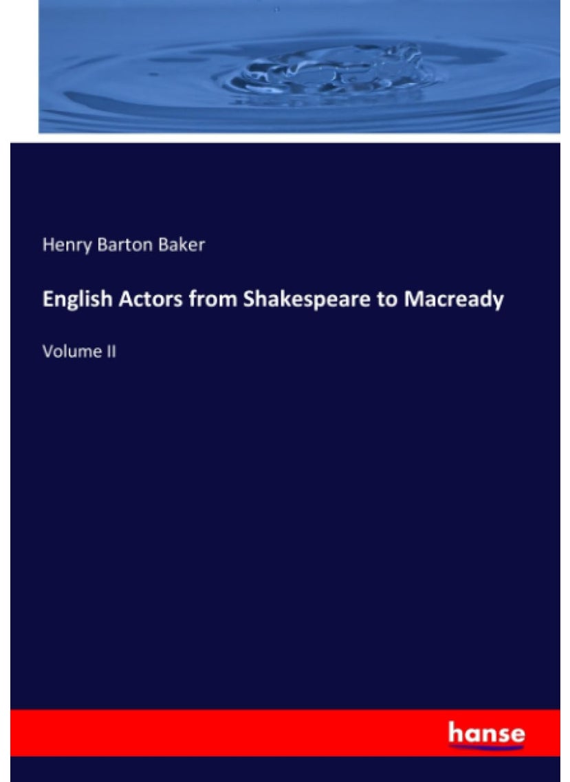 English Actors from Shakespeare to Macready: Volume II  - Image 1
