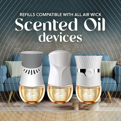 Air Wick Plug In Advanced Scented Oil,Glistening Snow + Frosted Mint,Air Fresheners for Home Long Lasting, Room Freshener, Air Freshener Plug In, House Essentials for Small Spaces + Large Spaces,5 ct - Image 5