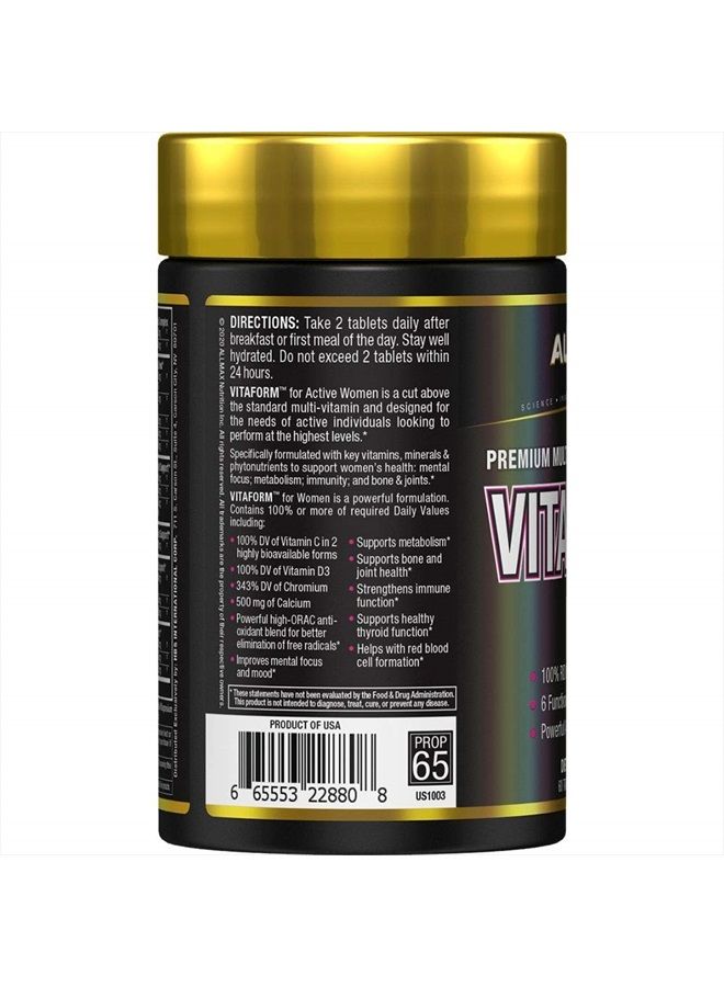AllMax Nutrition VITAFORM – Premium – Multi-Vitamin for Women – 30-Day Supply - Image 2