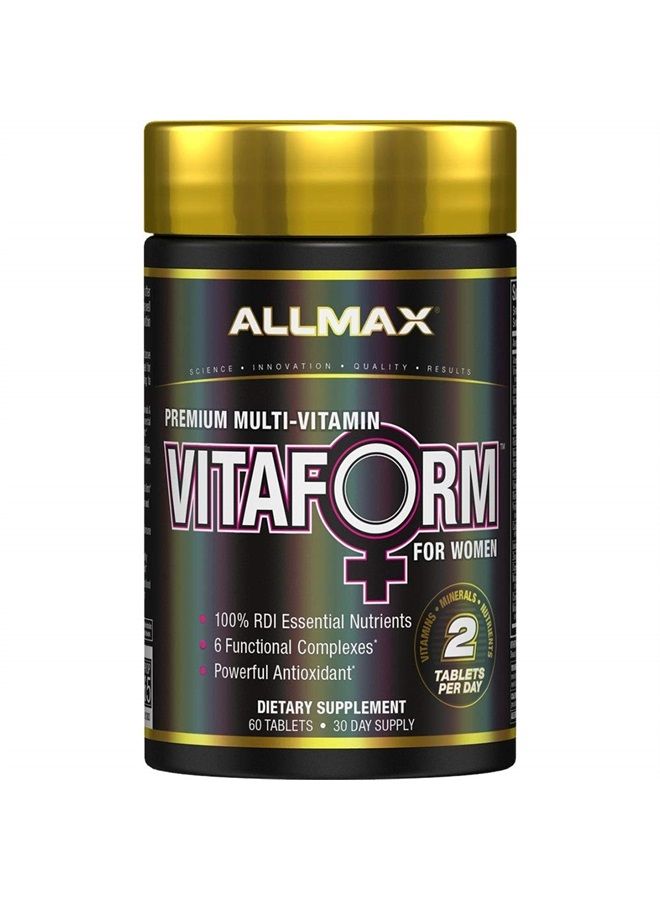 AllMax Nutrition VITAFORM – Premium – Multi-Vitamin for Women – 30-Day Supply - Image 1