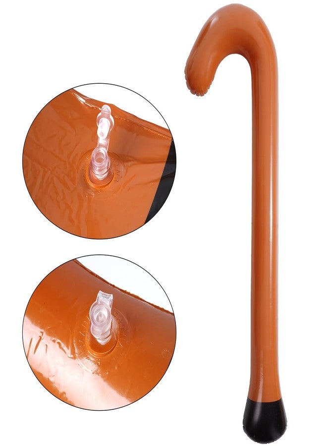 cnomg 6PCS Old Man Costume 1 00 Day of School Grandpa Accessories Hat Bow Tie Glasses Eyebrows Mustache Inflatable Cane Set - Image 5