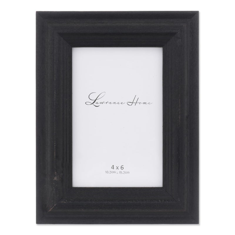 Lawrence Frames إطار صور لورانس 4x6 خشب أسود متآكل - Image 2