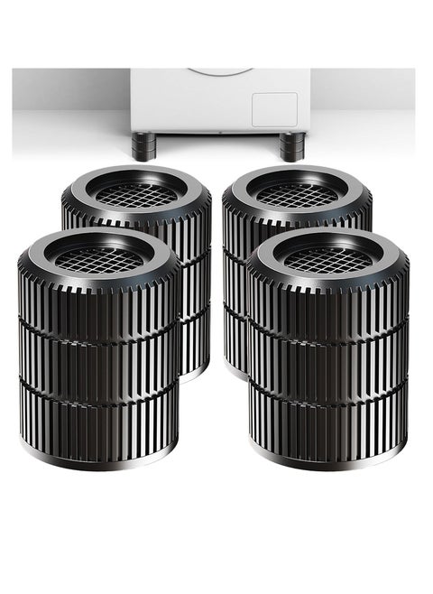 Anti Vibration Pads for Washing Machine 4Pack Stackable Shock Noise Cancelling Washer Dryer Isolation Pad - Non-slip Noise Cancelling and Shock Support Protects Pedestals Fits Most Models