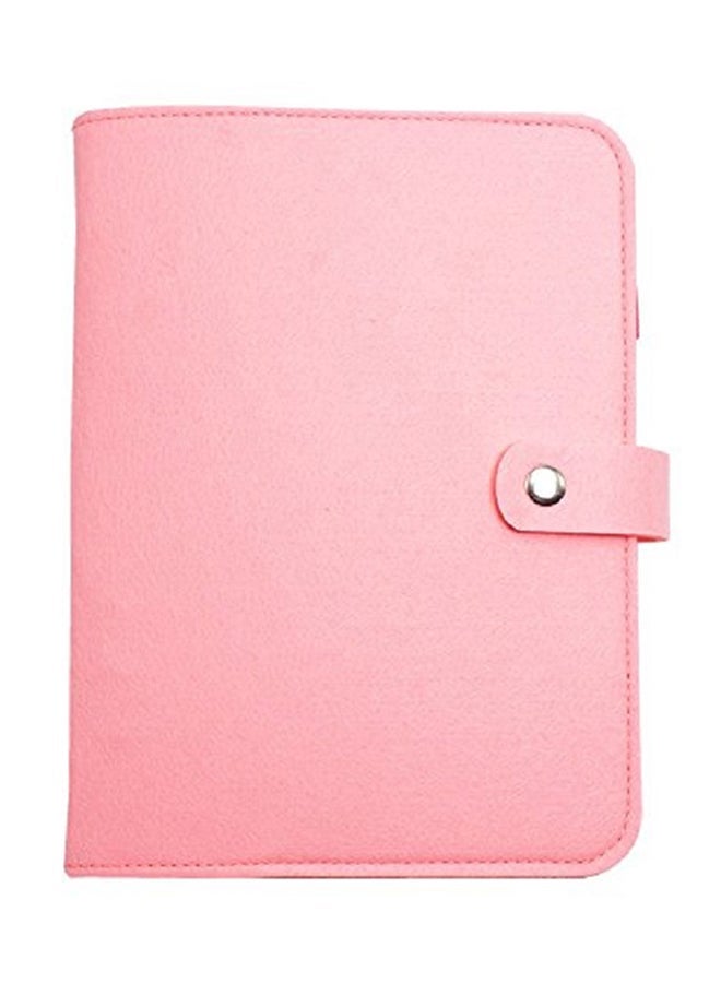 NIBEMINENT A5 Personal Organizer Spiral Binder Notebook With Magnetic Button Pink - Image 1