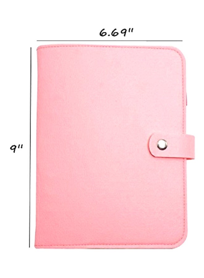 NIBEMINENT A5 Personal Organizer Spiral Binder Notebook With Magnetic Button Pink - Image 2