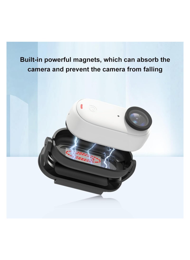 Sports Camera Magnetic Protective Fixed Bezel Cap Clip for Insta360 GO3/ GO 3S Clamp Quick Release Mount Baseball Hat Clip Mount Camera Accessory
