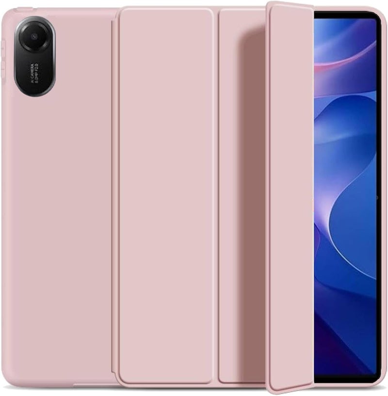 Vurtboly غطاء Vurtboly متوافق مع Redmi Pad 2 11 بوصة 2025، غطاء حامل رفيع وخفيف الوزن مع غلاف TPU ناعم وحافة حماية واقية لجهاز Redmi Pad 2 11 بوصة مع وظيفة الاستيقاظ/النوم التلقائي (وردي) - Image 1