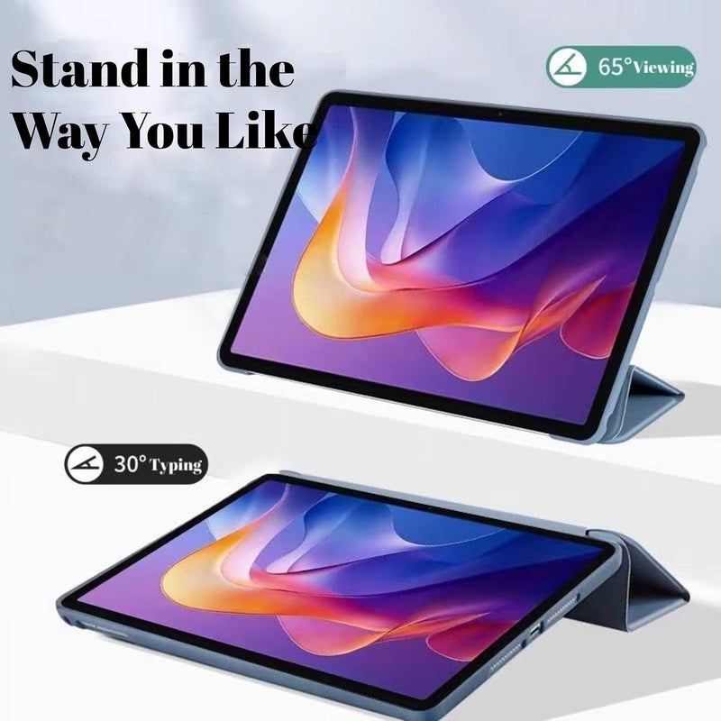 Vurtboly غطاء Vurtboly متوافق مع Redmi Pad 2 11 بوصة 2025، غطاء حامل رفيع وخفيف الوزن مع غلاف TPU ناعم وحافة حماية واقية لجهاز Redmi Pad 2 11 بوصة مع وظيفة الاستيقاظ/النوم التلقائي (وردي) - Image 2