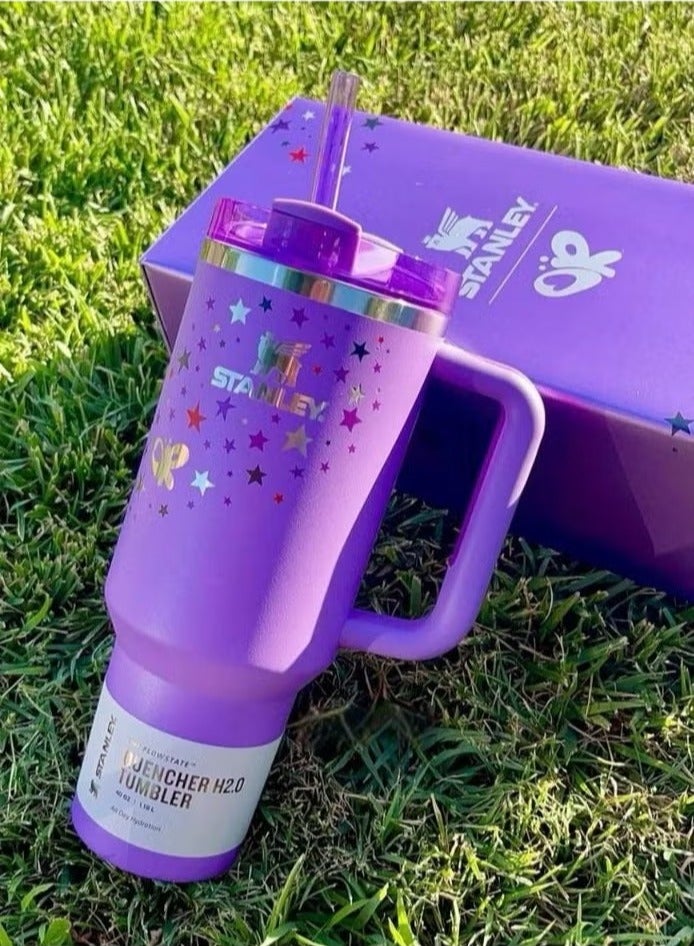 Stanley Olivia Rodrigo Limited Stanley 40oz Tumbler – Signature FlowState Insulated Travel Mug with Leakproof Lid, Reusable Straw & Ergonomic Handle – Tour Edition Collector’s Cup Keeps Drinks Hot or Cold – Reusable Stainless Steel Hydration Bottle for Coffee, Tea, Smoothies, Water & More - Image 1