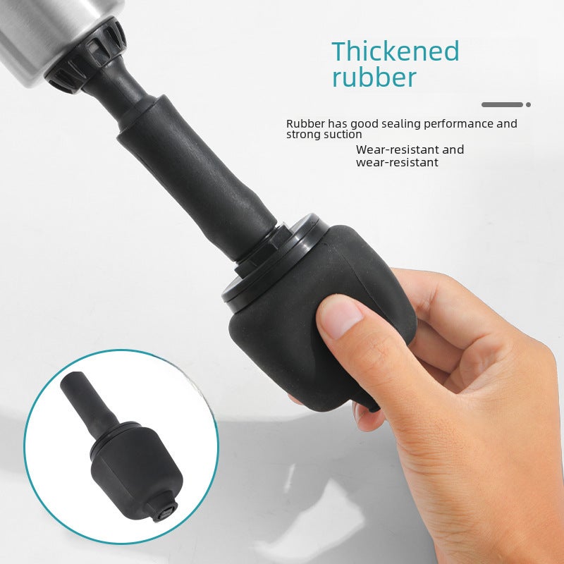 Pipe Dredge, One-Shot Air Pressure Toilet, Toilet Floor Drain, Sewer Toilet Dredge Manufacturer Wholesale(Rash one-piece tapered plug comes standard with 3 heads) - Image 4