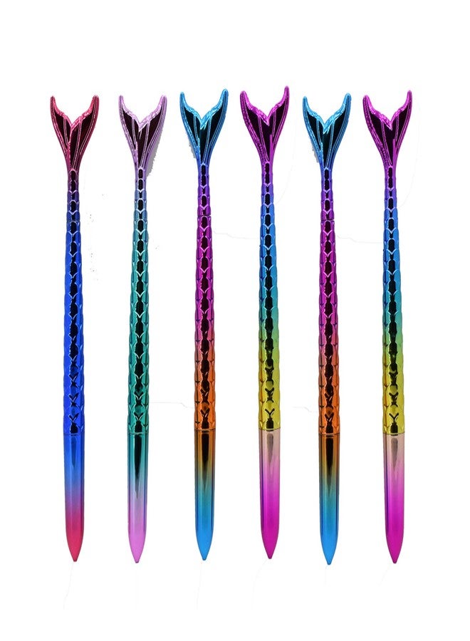 Asera Multicolor Mermaid Gel Pen for Girls Birthday Return Gifts for Kids (Set of 6) - Image 1