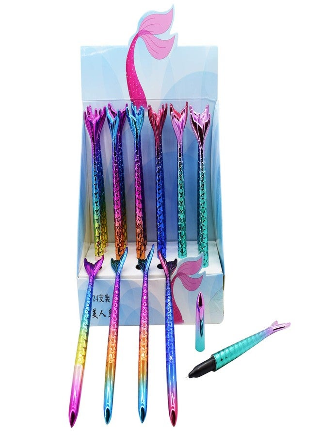 Asera Multicolor Mermaid Gel Pen for Girls Birthday Return Gifts for Kids (Set of 6) - Image 3