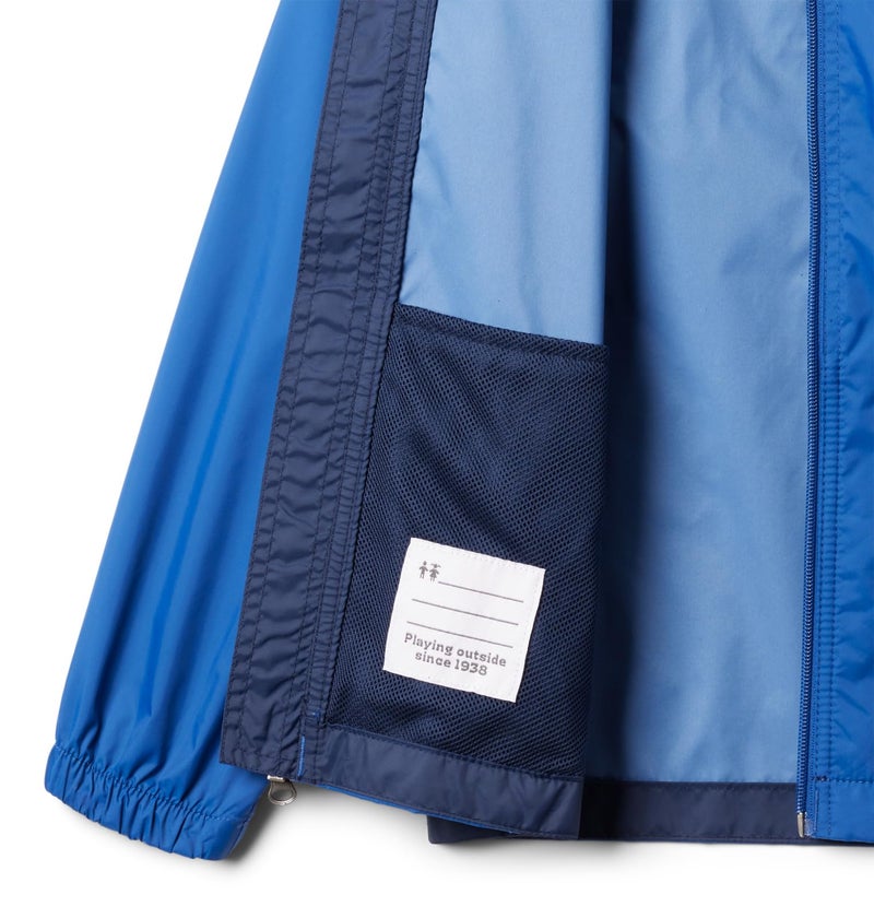 Columbia Youth Boys Glennaker Rain Jacket, Mountain Blue/Collegiate Navy, Medium - Image 3
