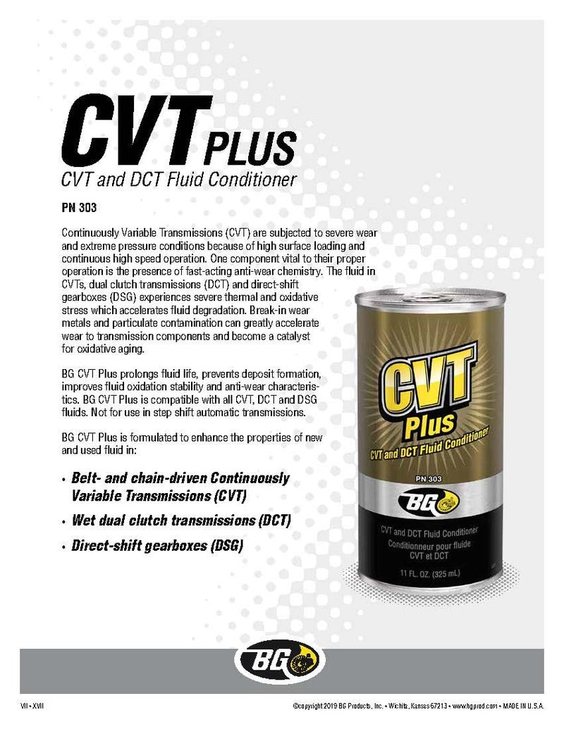 Smilyeez BG CVT Plus CVT and DCT Fluid Conditioner PN 303 with Pocket Screwdriver 1 - Image 3