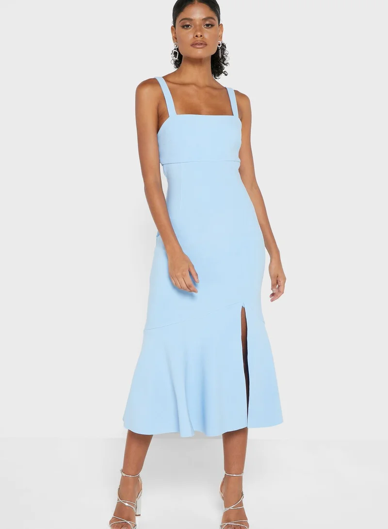 Finders Keepers Front Split Pleated Dress