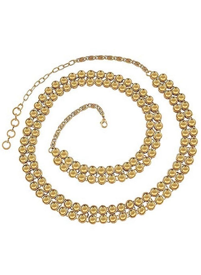 Aheli Indian Bollywood Wedding Faux Kundan Studded Waist Belt Kamarbandh Kamar Patta Ethnic Fashion Jewelry For Women - Image 1