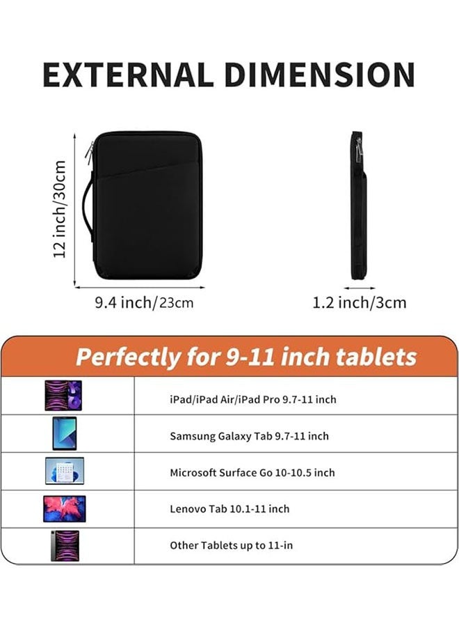 10-11 Inch Tablet Sleeve Case, Tablet Sleeve Bag Tablet Sleeve Case Protective Bag for iPad (A16) 11th 11inch 2025/iPad 10th 10.9 2022 and Air 11 inch M3/M2 2025/2024/10.9 inch,Galaxy Tab/S9/S8/A8/A7 - Image 3