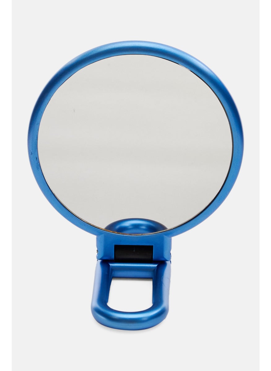 Oasis Home Foldable Mirror With Soft Touch Handle, Blue  - Image 1