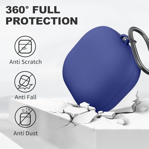 Cocoonkart Soft Silicone Case Cover for Samsung Galaxy Buds Core (Blue) - Image 4