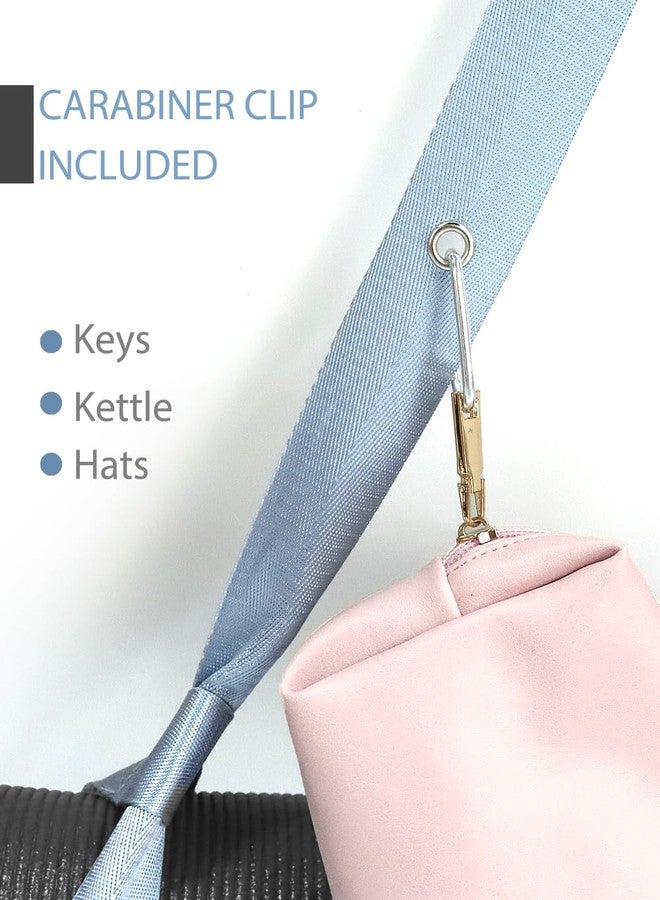 MRZZATA Yoga Mat Strap with Carabiner Clip, Adjustable Carrier for Yoga Mats, Sky Blue [MAT NOT Included] - Image 5