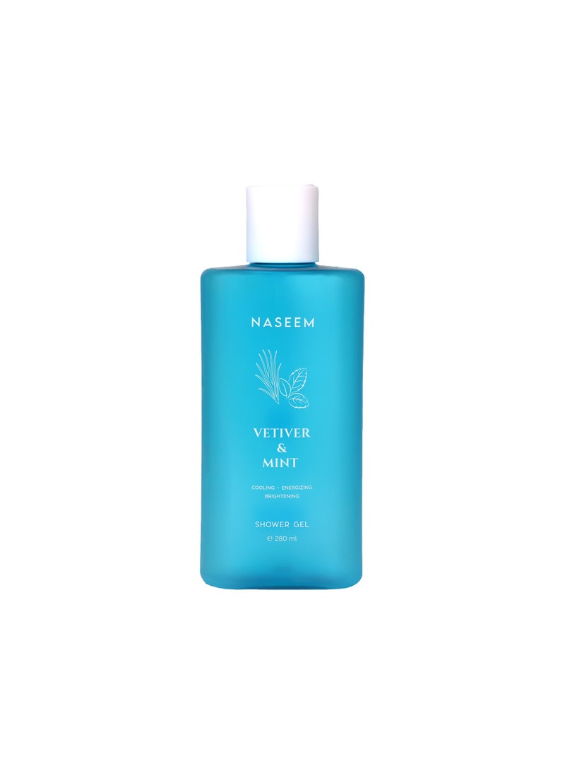 Naseem Vetiver & Mint Shower Gel For Men & Women - 280ML - Image 1