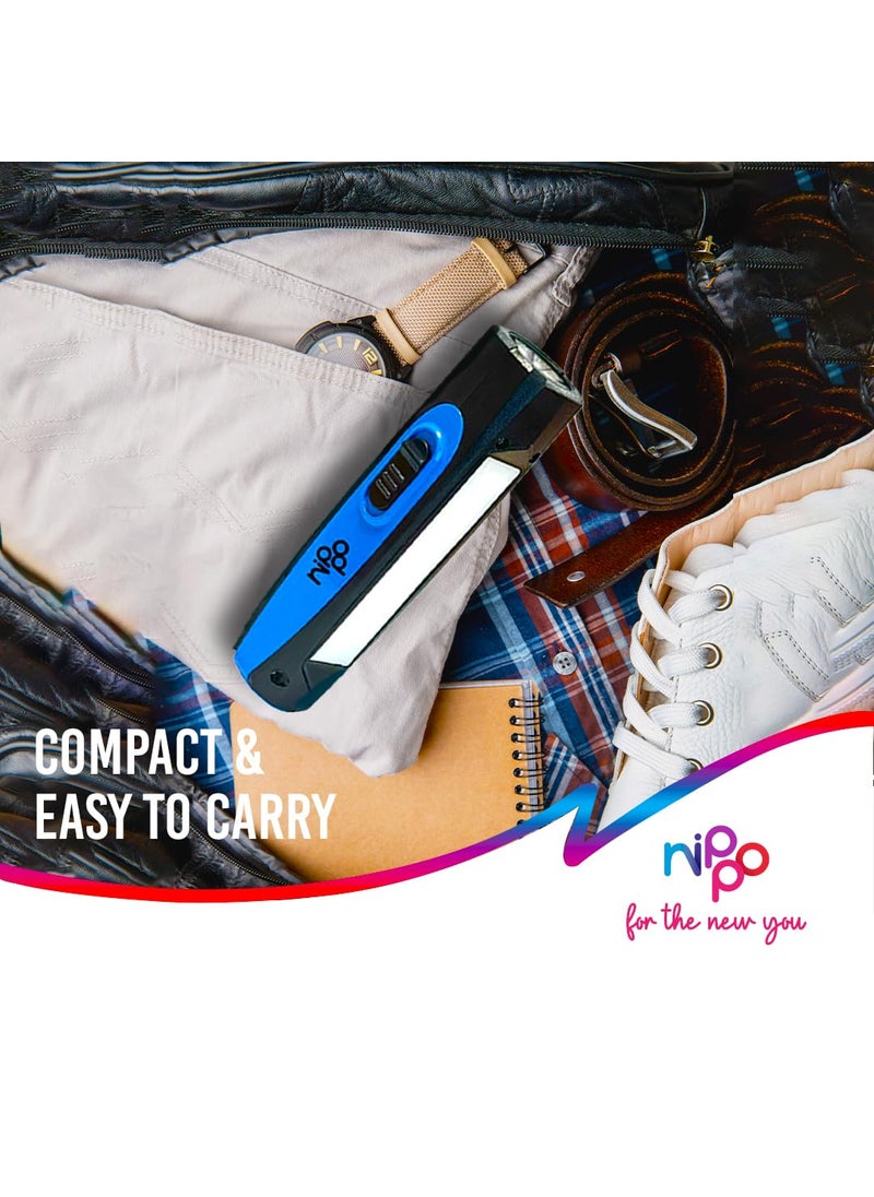 Nippo Nippo Spark Rechargeable 1W LED Torch with 15 W Side Light 600 mah Lithiumion Battery with 15 hrs Back up B Type Blue  - Image 2