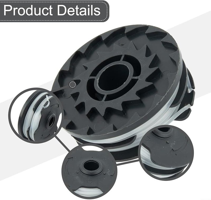 6 Pack 1 6mm Double Auto Feed Trimmer Line For PRTA 20 Li A1 B2 C3 Cordless Grass Cutter - Image 5