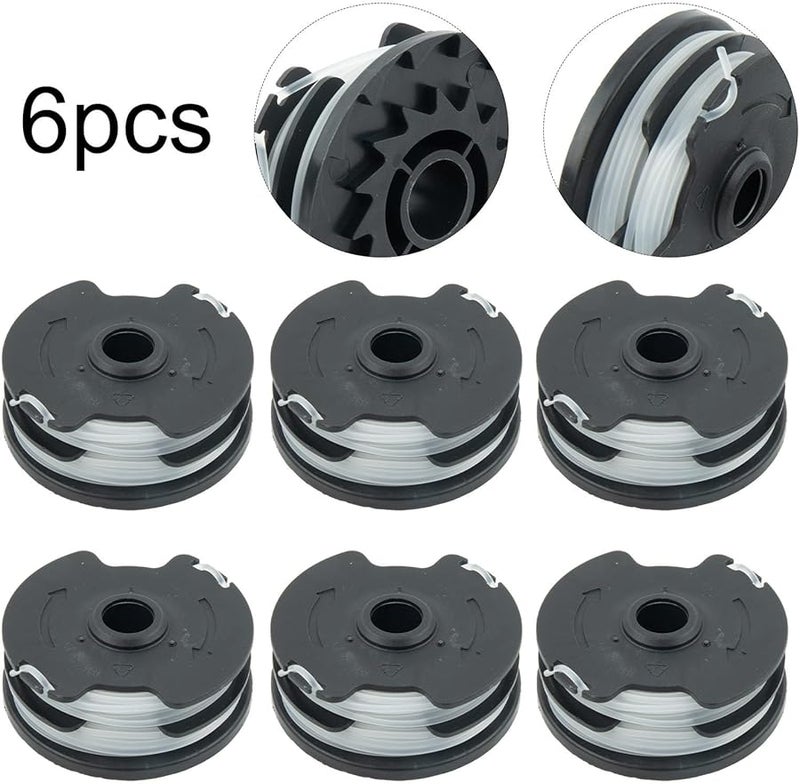 6 Pack 1 6mm Double Auto Feed Trimmer Line For PRTA 20 Li A1 B2 C3 Cordless Grass Cutter - Image 3