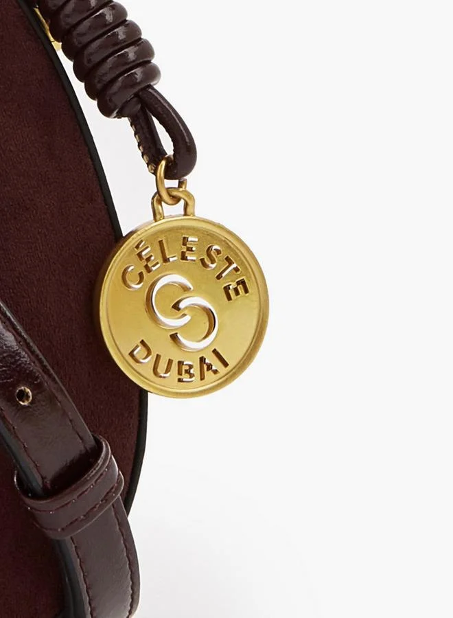 Celeste Suede Crossbody Bag With Rope Detail