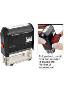 ExcelMark Personal And Confidential Excelmark Selfinking Rubber Stamp Red Ink  - Image 3