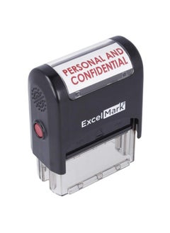 ExcelMark Personal And Confidential Excelmark Selfinking Rubber Stamp Red Ink  - Image 2