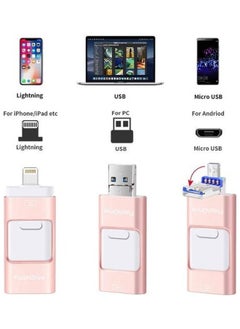 NIBEMINENT 3-in-1 U-Disk USB Flash Drive 64 Gb Grey  - Image 3
