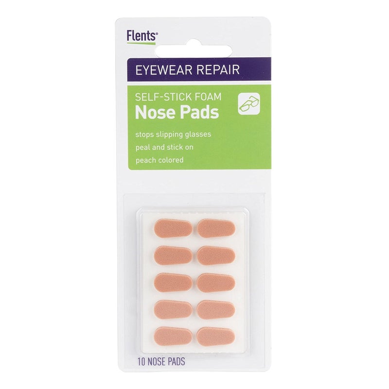 Flents Eyeglass Nose Pads 10 Nose Pads Self Stick Foam Stops Slipping Glasses
