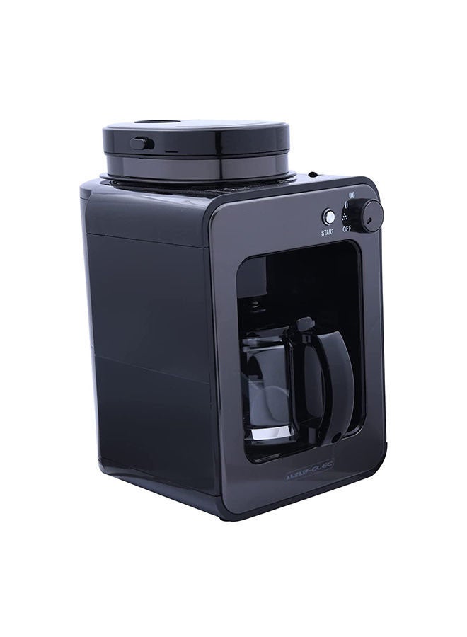 Alsaif Electric Fresh Coffee Machine With Two Grinding Option 580 ml 600 W E03411 Black - Image 2