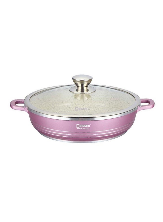 DESSINI DESSINI Granite Shallow Cooking Pot Pink