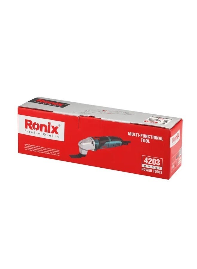 RONIX 250W Oscillating Multi-Tool 10K-21K OPM 3.2° Angle, Cutting/Sanding/Scraping Blades Included, Variable Speed Lock-On, German Engineered #Ronix 4203 - Image 5