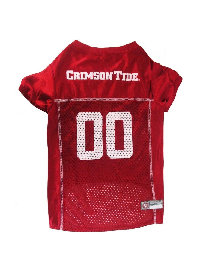 Pets First Ncaa College Alabama Crimson Tide Mesh Jersey For Dogs & Cats, XxxLarge. Licensed Big Dog Jersey With Your Favorite Football/Basketball College Team - Image 1