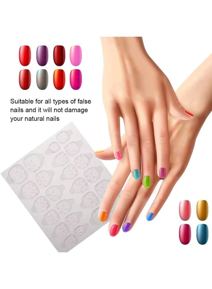 Nail Adhesive - 240 Pieces Transparent Double Sided Self Adhesive Nail Stickers, DIY Nail Art Decoration Fake Nail Special Adhesive Stickers - Image 5