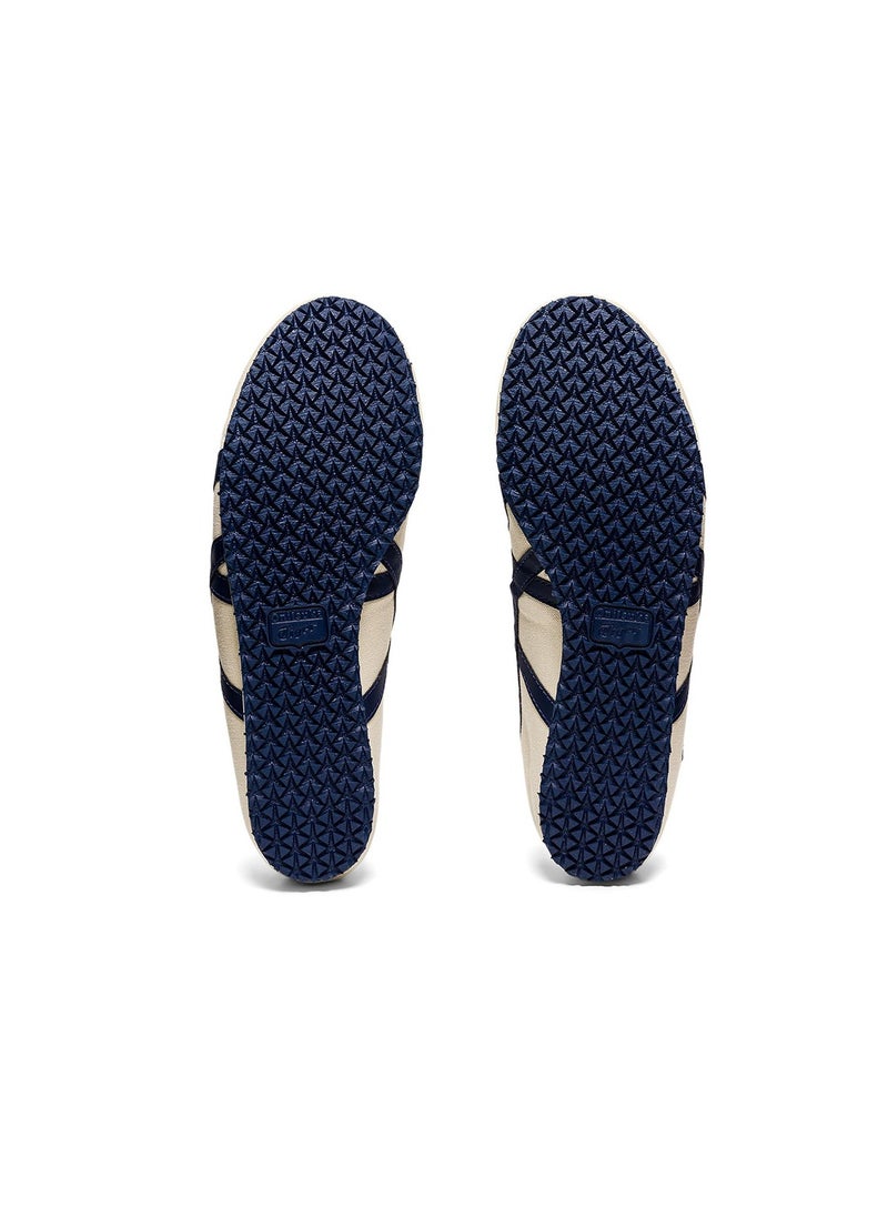Onitsuka Tiger - MEXICO 66 Slip-On Canvas Casual Colorblock Sneakers Shoes Beige/Navy Blue - Image 1