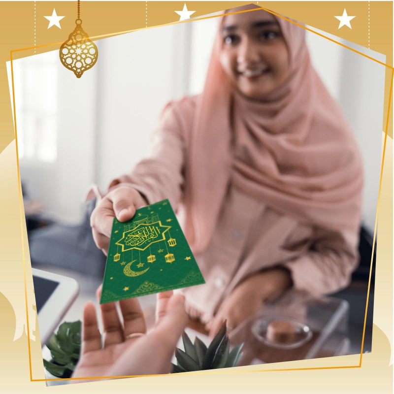 Noveread 150 Pcs Eid Mubarak Money Envelopes 6.5x2.88 Inch Cash Gift Card Holders Pocket Ramadan Gift Envelopes for Money for Holiday Party Supplies Celebrations Decorations(Colorful Silhouette) - Image 5