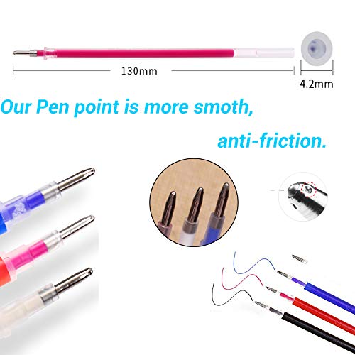 WedFeir Heat Erasable Fabric Marking Pens with 28 Refills for Tailors Sewing, and Quilting Dressmaking, 4 Colors Heat Erase Pens for Fabrics. - Image 4