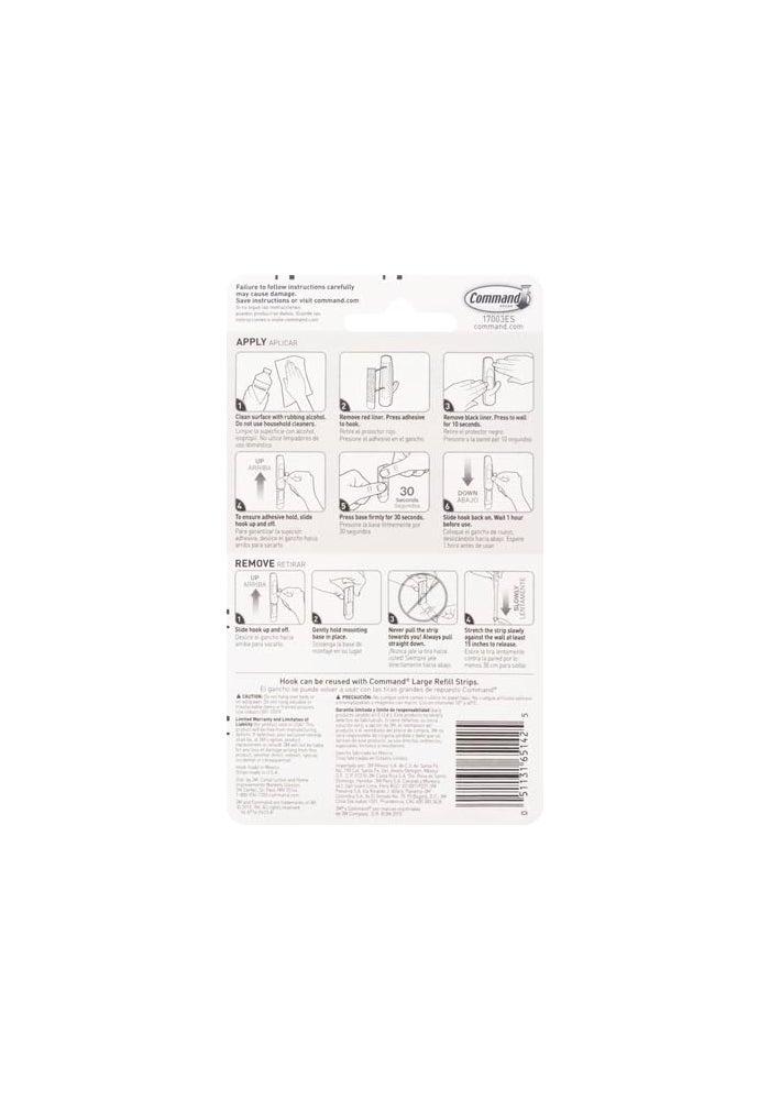 Command Utility Hook White Large 17003 - Damage-Free Hanging - Image 3