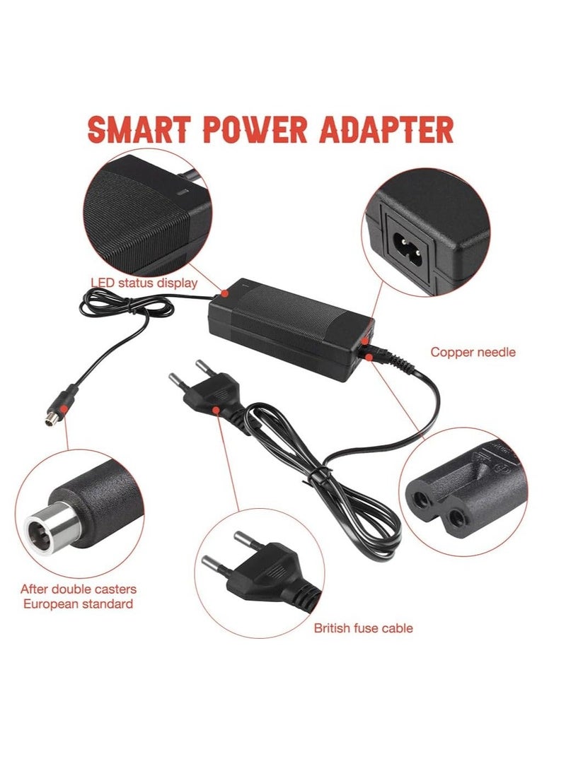 42V 2A AC Electric Scooter Charger for Xiaomi M365 Pro Mi 3 1s Universal Battery for Electric Scooter Battery by XPJKC, Adult Black - Image 3