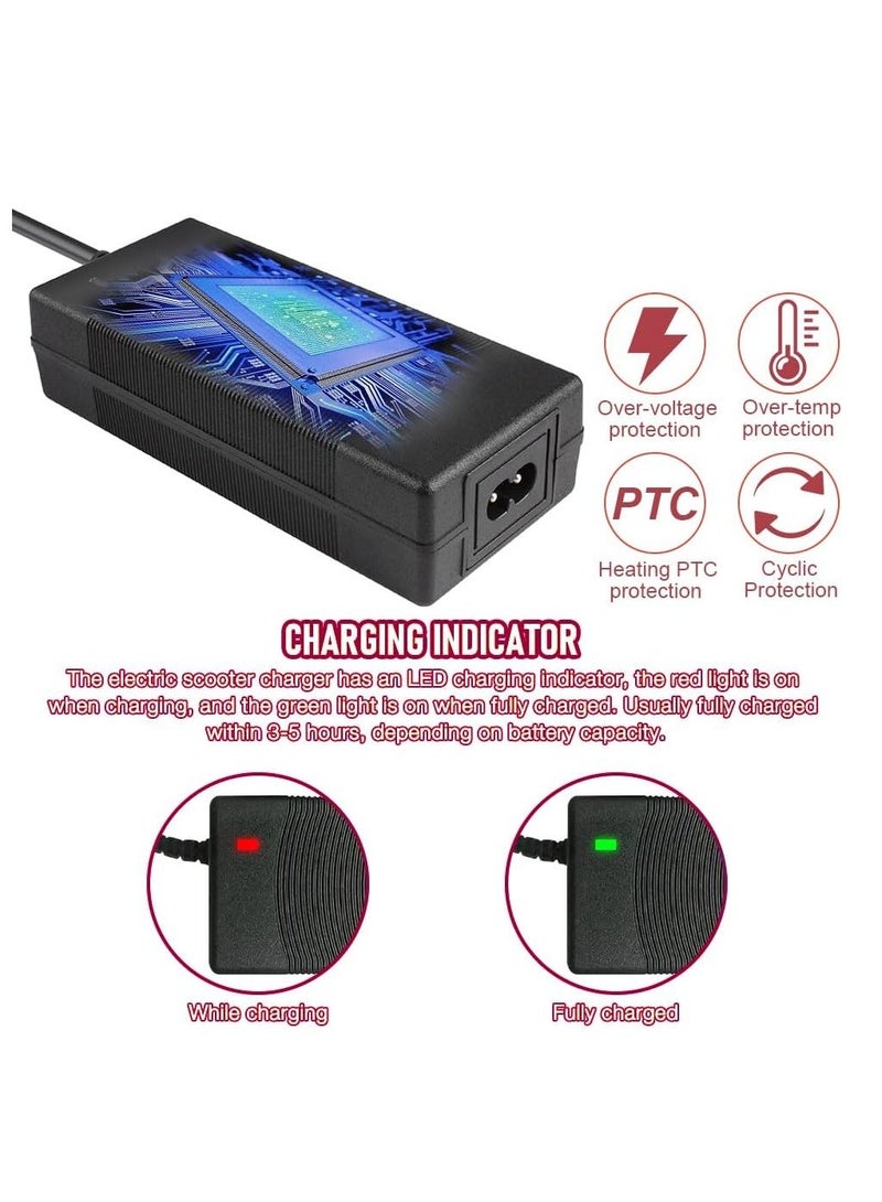 42V 2A AC Electric Scooter Charger for Xiaomi M365 Pro Mi 3 1s Universal Battery for Electric Scooter Battery by XPJKC, Adult Black - Image 4