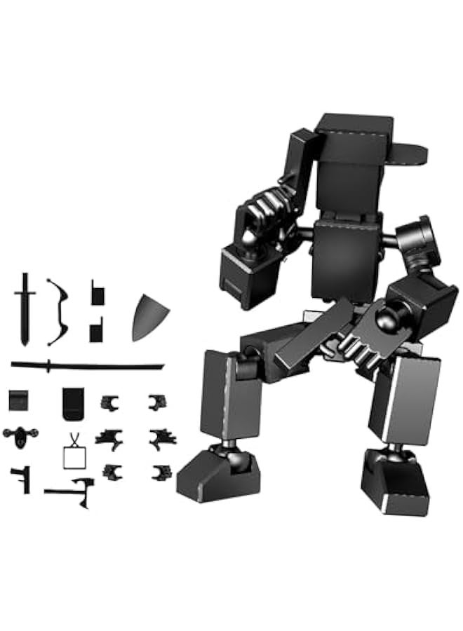 Hip Hop T13 Action Figure, 2024 New 3D Printed, Lucky 13 RB Action Figure,Multi-Joint Movable Robot, PVC Model Full Body Mobile Robot Desktop Decoration Action Figure - Image 1