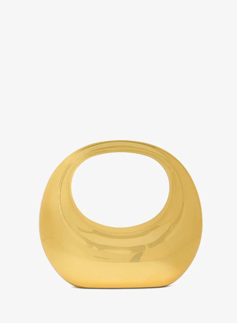 Ella Limited Edition  Gold Glass Like Metallic  Statement Bag for Women | Best Price UAE