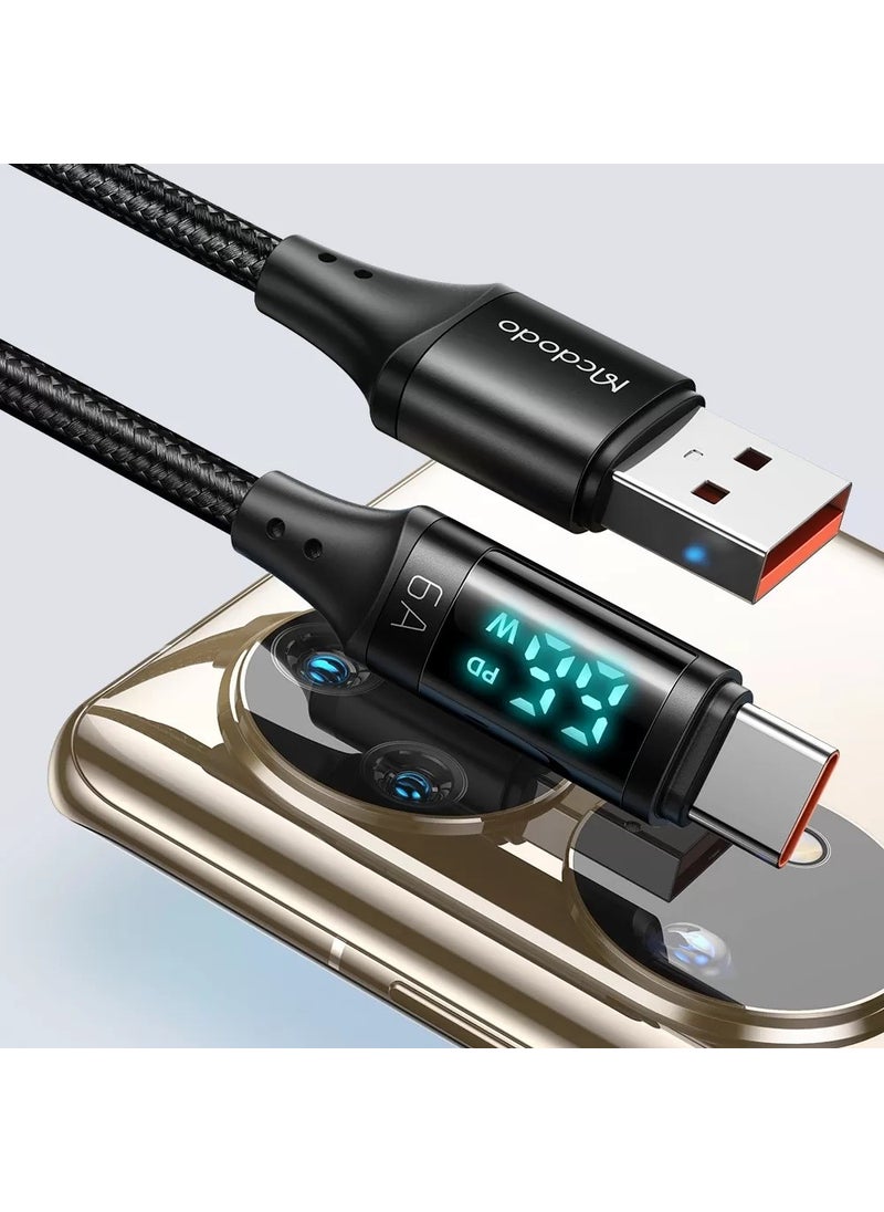 CA-1080 Type-C 6A Digital Display Super Speed ​​Data/Charging Cable 1.2m-Black - pzsku/ZABDE37418274D7E18D9CZ/45/_/1740594333/7812fb8a-ce2d-4aae-9a72-92dae79af1dd